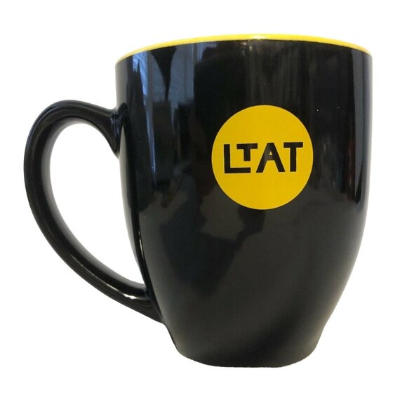 Good Mythical Morning Let's Talk About That Black & Yellow Mug Rhett & Link GMM - Picture 2 of 4